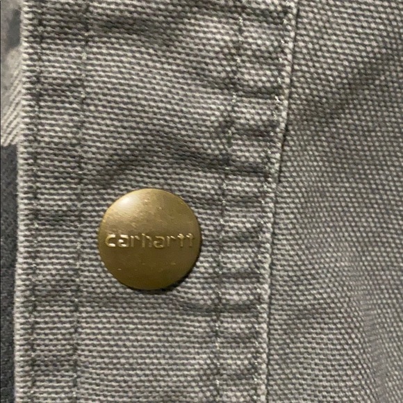 Carhartt Flannel Lined Logo Shacket - Picture 2 of 6